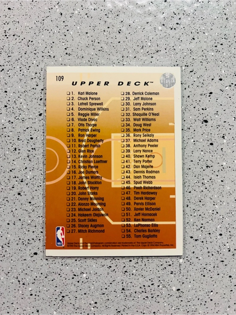 1993-94 Upper Deck Pro View 3D - Michael Jordan #109 Chicago Bulls NM💎 - Picture 4 of 5